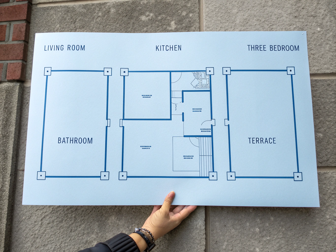 Architectural Blueprint - Premium Home Design Detailed architectural blueprint showcasing precision design and structural planning for luxury home renovations