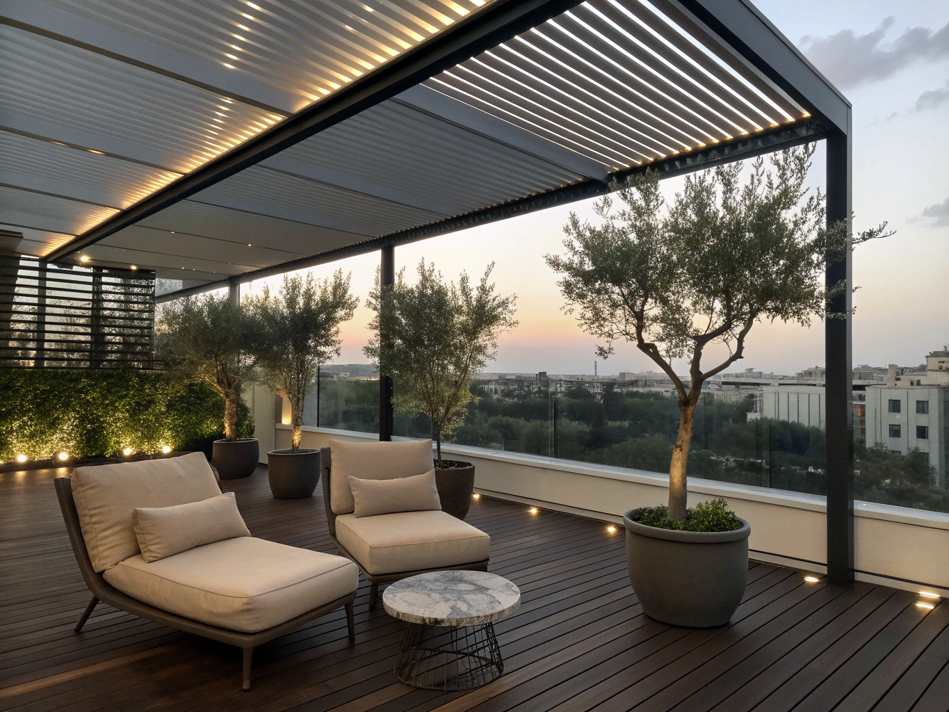 Designer Outdoor Living After Renovation - RM Building Dynamics Transformed outdoor living space featuring custom timber decking, architectural pergola, modern cladding and sophisticated landscape design